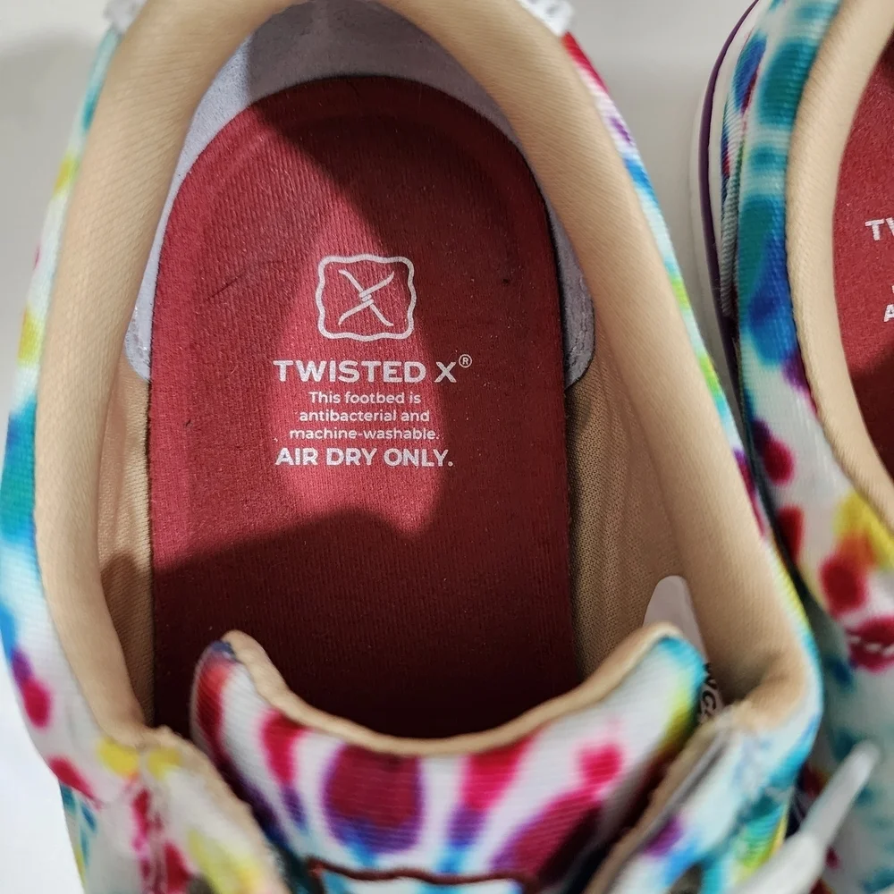 TWISTED X  TIE-DYE LACE-UP SNEAKERS